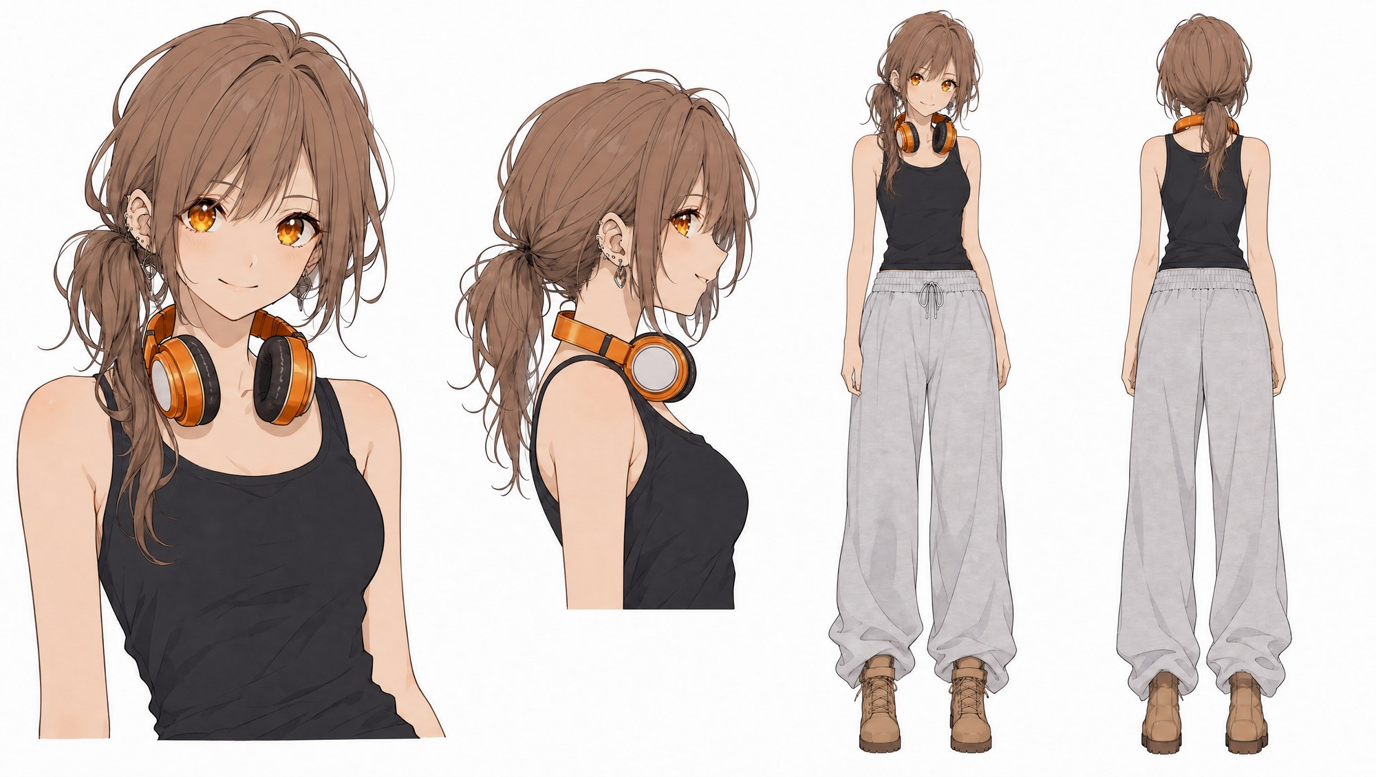 ダンス衣装のキャラクターシート